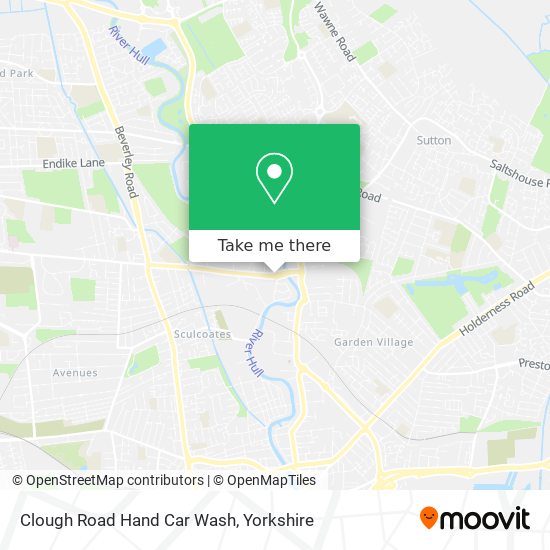 Clough Road Hand Car Wash map