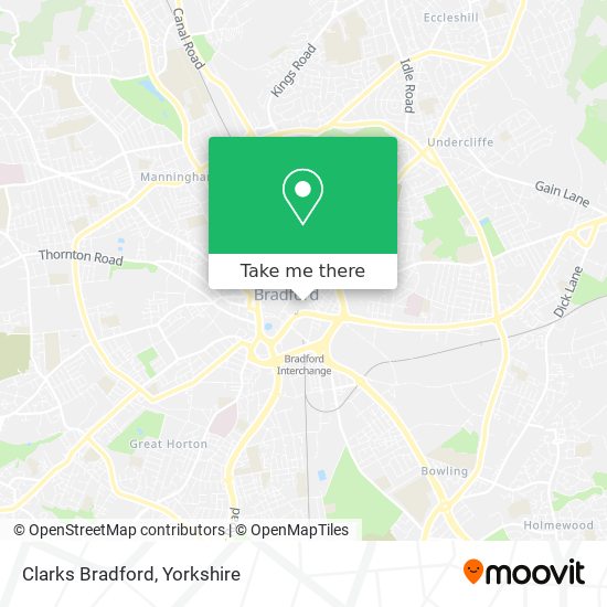 Clarks Bradford map