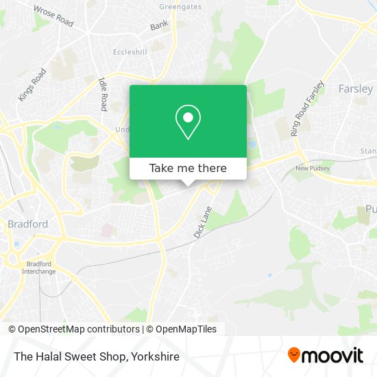 The Halal Sweet Shop map