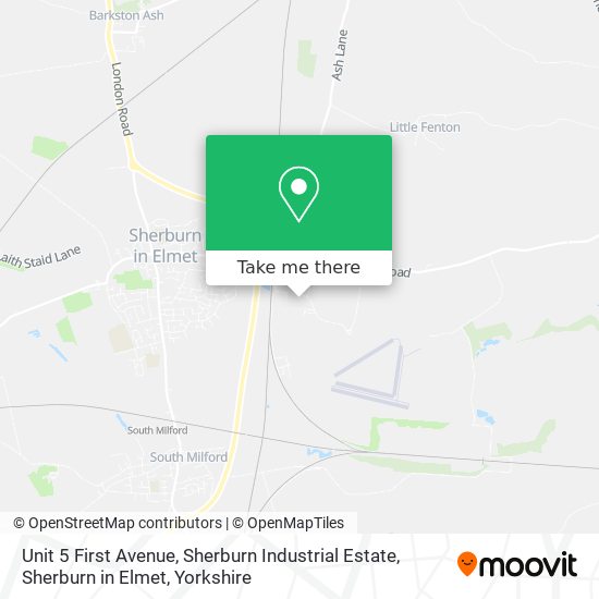 Unit 5 First Avenue, Sherburn Industrial Estate, Sherburn in Elmet map