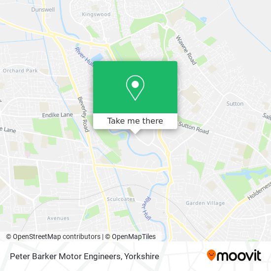 Peter Barker Motor Engineers map