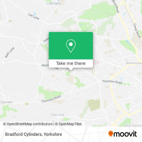 Bradford Cylinders map