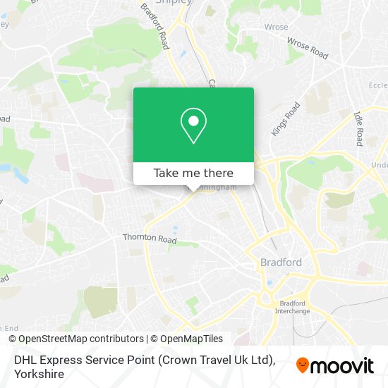 DHL Express Service Point (Crown Travel Uk Ltd) map