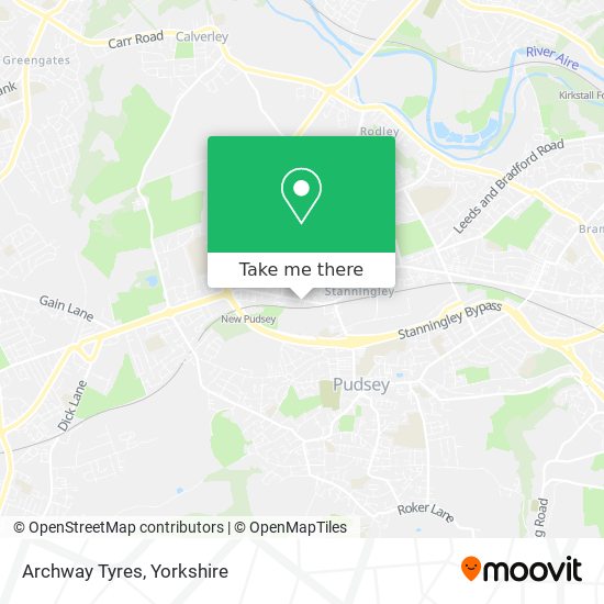 Archway Tyres map