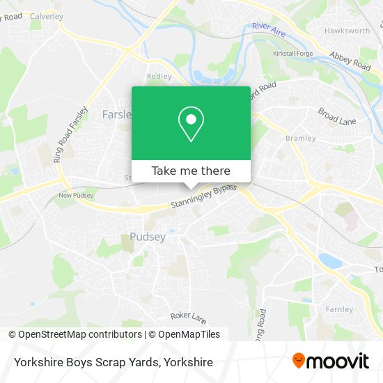 Yorkshire Boys Scrap Yards map