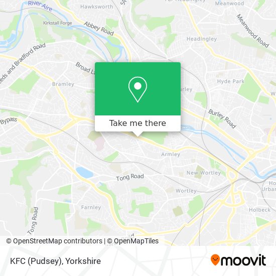 KFC (Pudsey) map