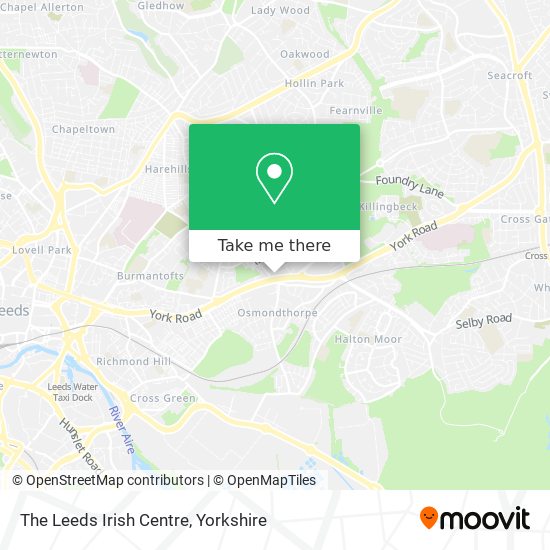 The Leeds Irish Centre map
