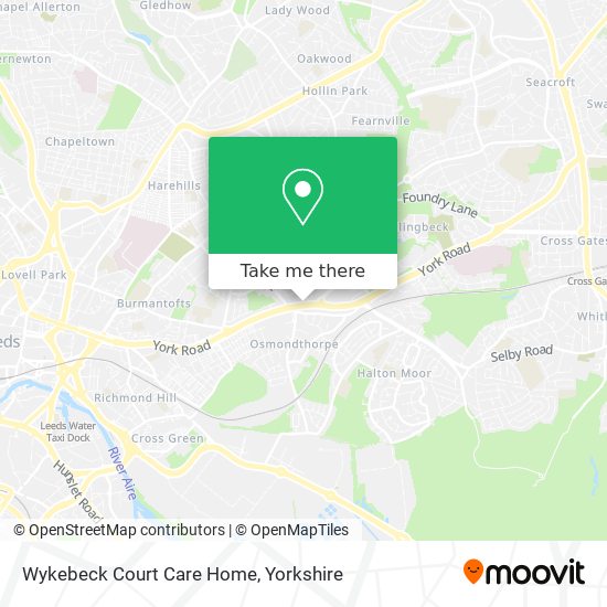 Wykebeck Court Care Home map