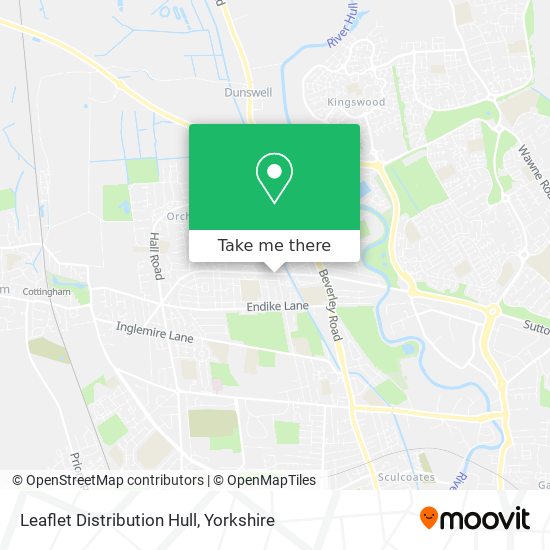 Leaflet Distribution Hull map