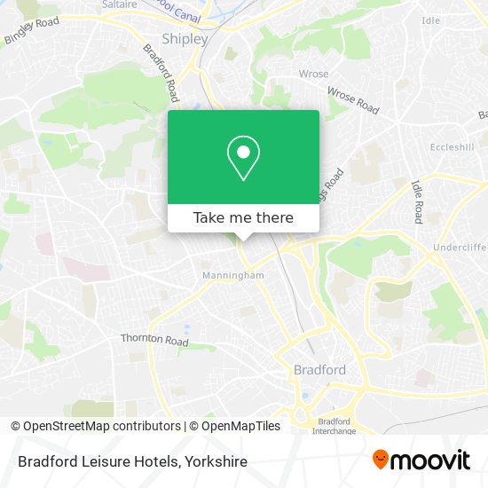 Bradford Leisure Hotels map