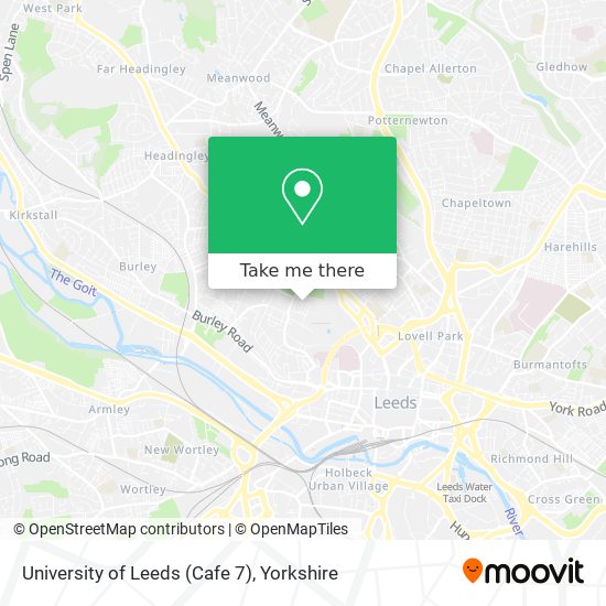 University of Leeds (Cafe 7) map