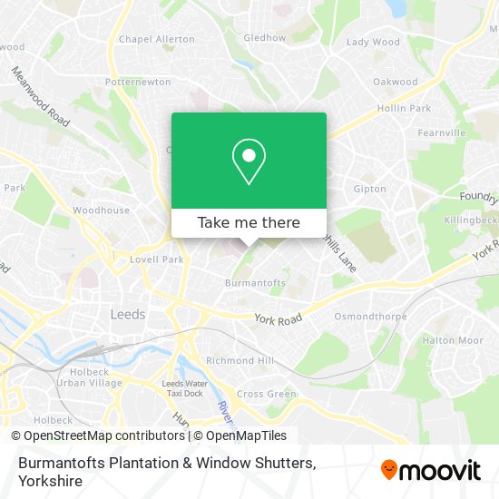 How to get to Burmantofts Plantation & Window Shutters in Leeds by Bus or Train?
