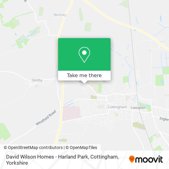 David Wilson Homes - Harland Park, Cottingham map