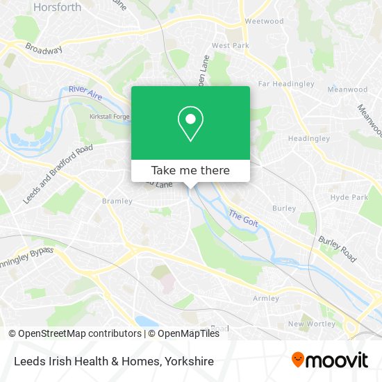 Leeds Irish Health & Homes map