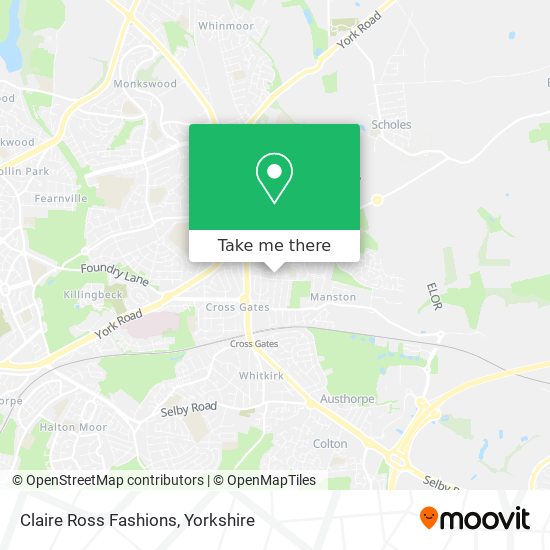 Claire Ross Fashions map