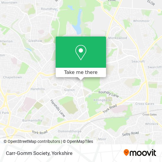 Carr-Gomm Society map