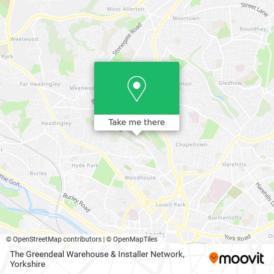 The Greendeal Warehouse & Installer Network map