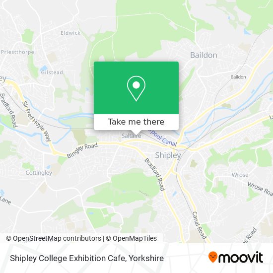 Shipley College Exhibition Cafe map