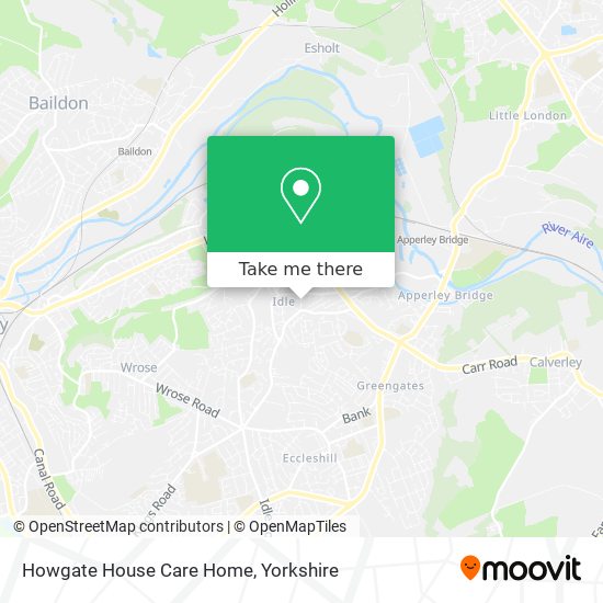 Howgate House Care Home map