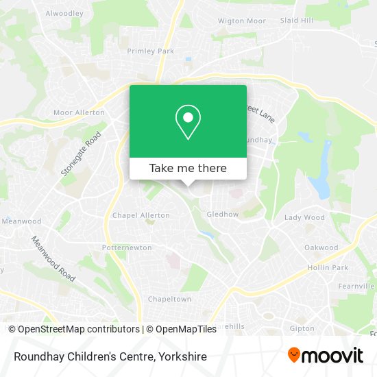 Roundhay Children's Centre map