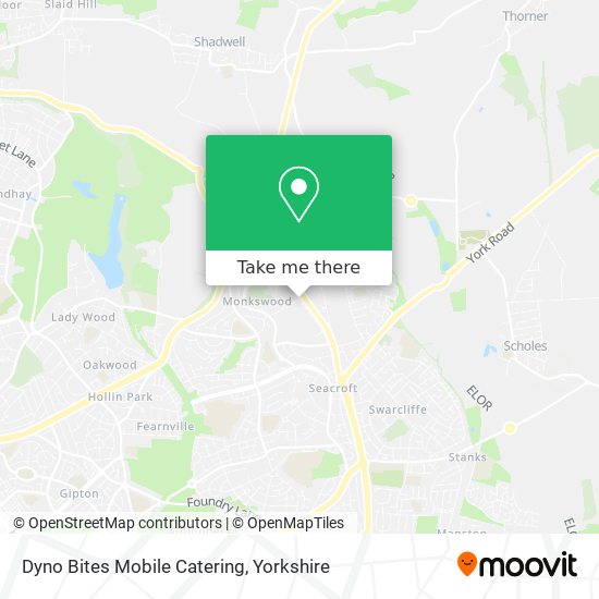 Dyno Bites Mobile Catering map