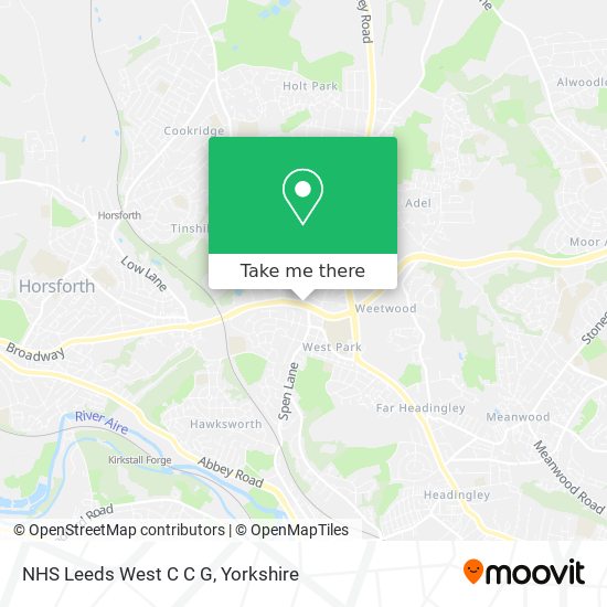 NHS Leeds West C C G map