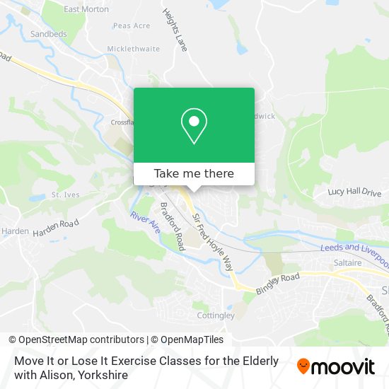 Move It or Lose It Exercise Classes for the Elderly with Alison map