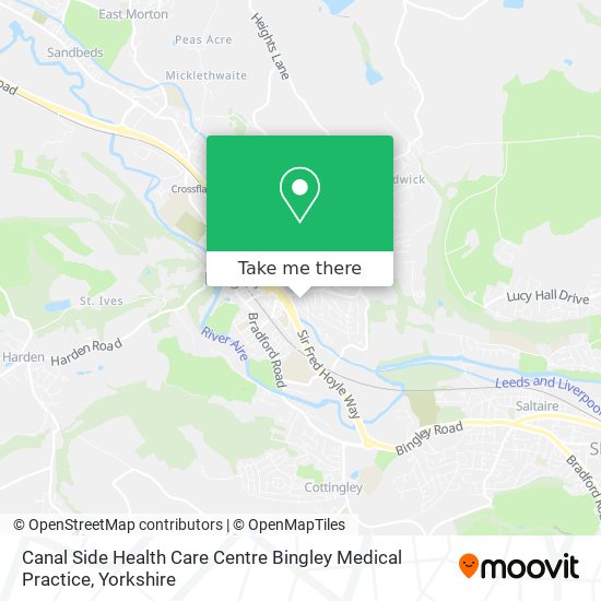 Canal Side Health Care Centre Bingley Medical Practice map