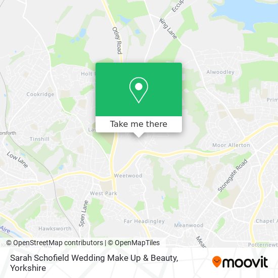 Sarah Schofield Wedding Make Up & Beauty map