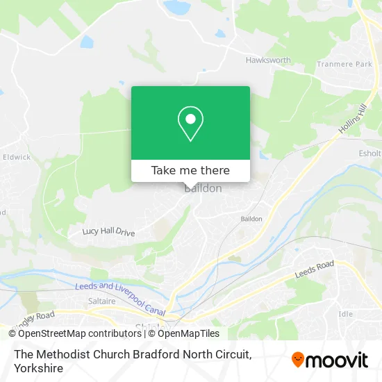 The Methodist Church Bradford North Circuit map