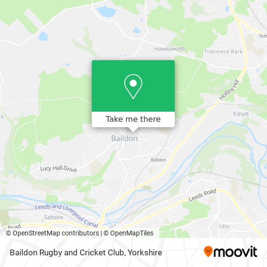 Baildon Rugby and Cricket Club map