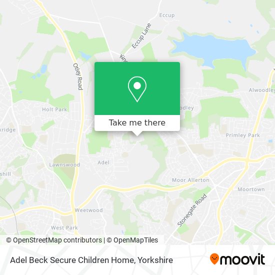 Adel Beck Secure Children Home map