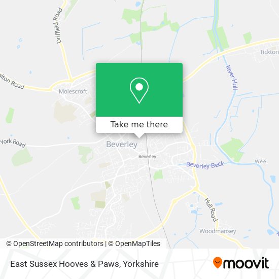 East Sussex Hooves & Paws map