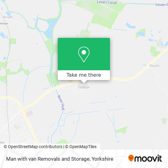 Man with van Removals and Storage map