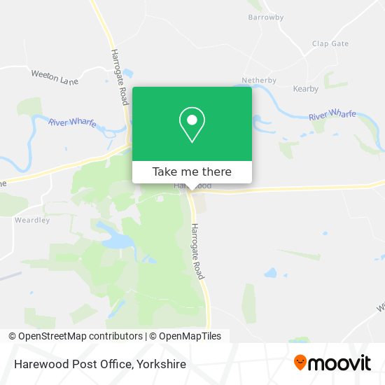 Harewood Post Office map