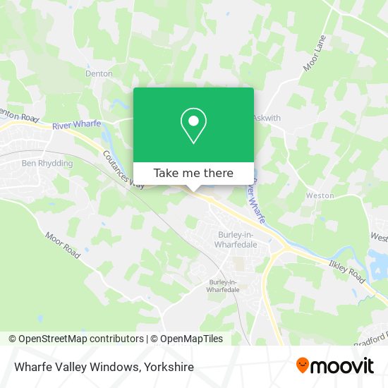 Wharfe Valley Windows map