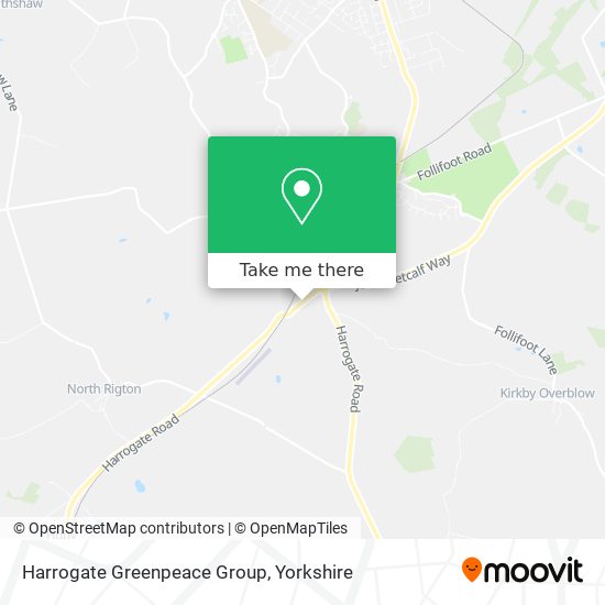 Harrogate Greenpeace Group map