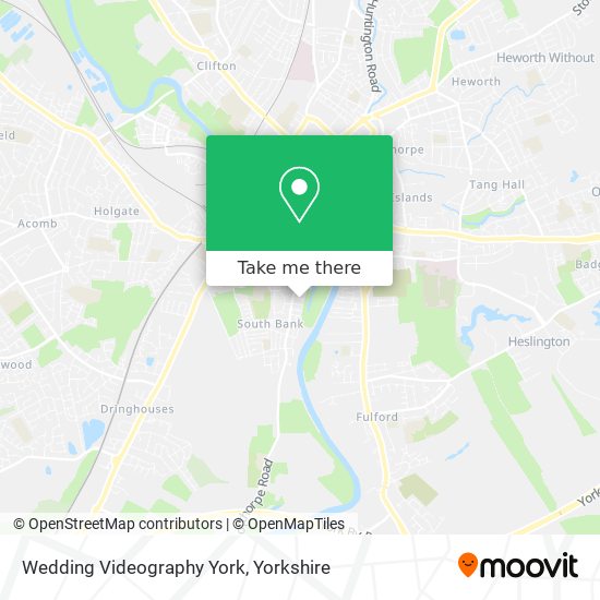 Wedding Videography York map