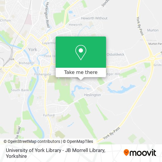 University of York Library - JB Morrell Library map