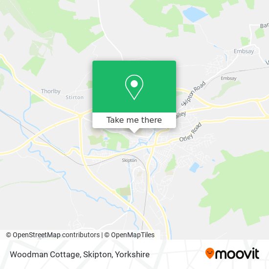 Woodman Cottage, Skipton map