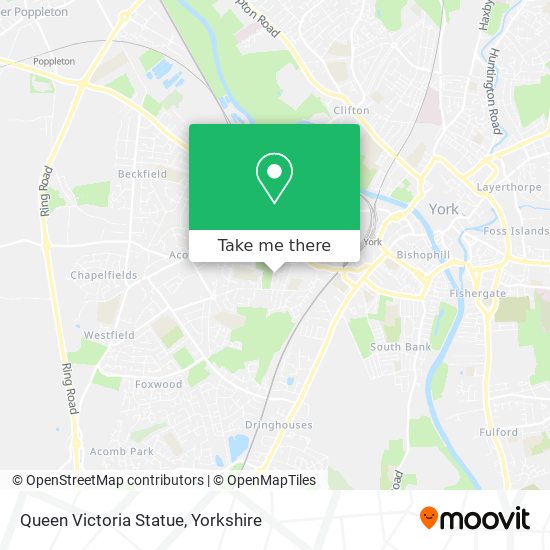 Queen Victoria Statue map