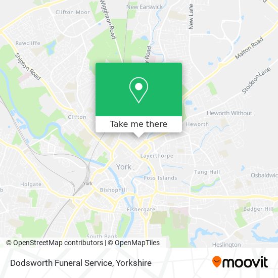 Dodsworth Funeral Service map