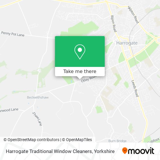 Harrogate Traditional Window Cleaners map