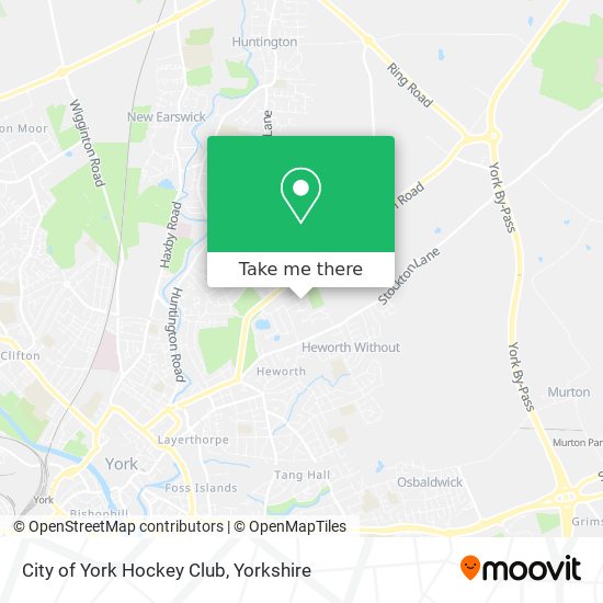 City of York Hockey Club map