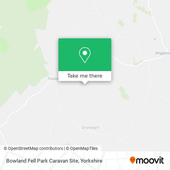 Bowland Fell Park Caravan Site map