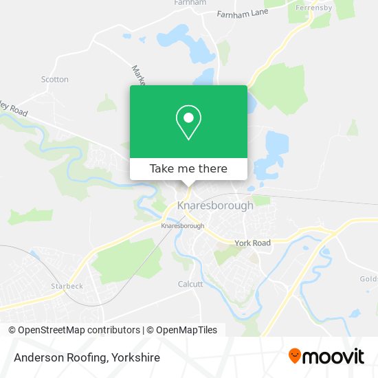 Anderson Roofing map