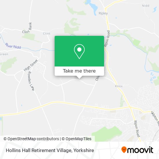 Hollins Hall Retirement Village map
