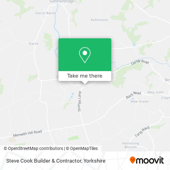 Steve Cook Builder & Contractor map