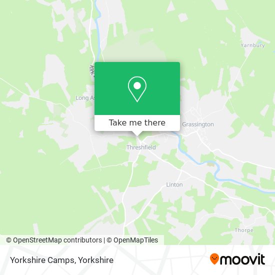 Yorkshire Camps map