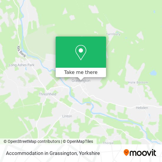 Accommodation in Grassington map